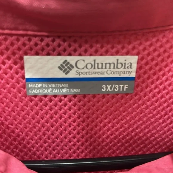 Columbia PFG Vibrant Pink Long Sleeve Shirt - Picture 2 of 6
